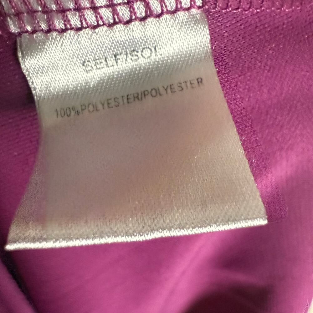 Tanya Taylor Nami Purple Asymmetric Boat Neck Draped Cap Sleeve Gown Size 2 - Picture 16 of 16
